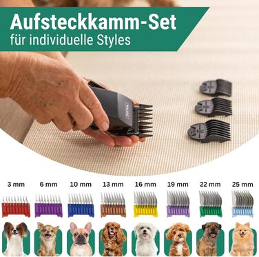 Машинка для стрижки собак Agrarzone Edition Wahl Rex - тиха модель Moser для собак та котів середніх порід - ідеальна для чутливих тварин з набором гребінок