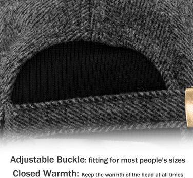 Зимові шапки Gisdanchz 7-7 1/2 з навушниками, унісекс, для роботи та спорту на відкритому повітрі (сірий)
