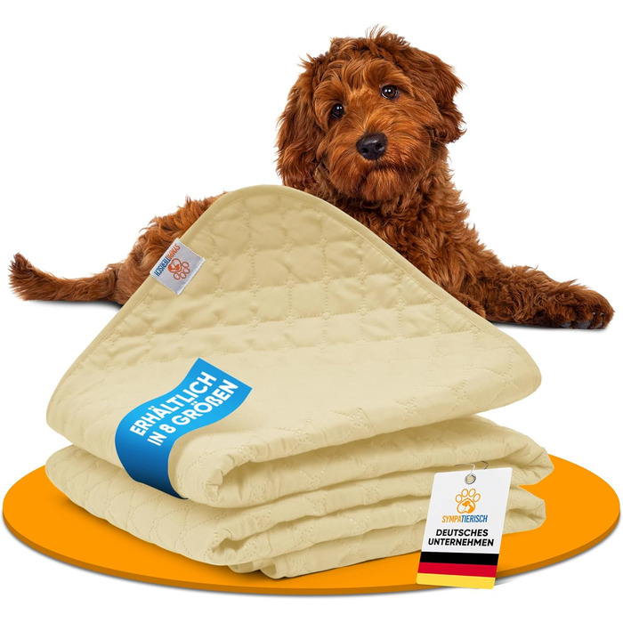 Водонепроникний коврик для собак SympaTierisch - захист дивану та ліжка - великий розмір (175 x 75 см) - бежевий - легко прати