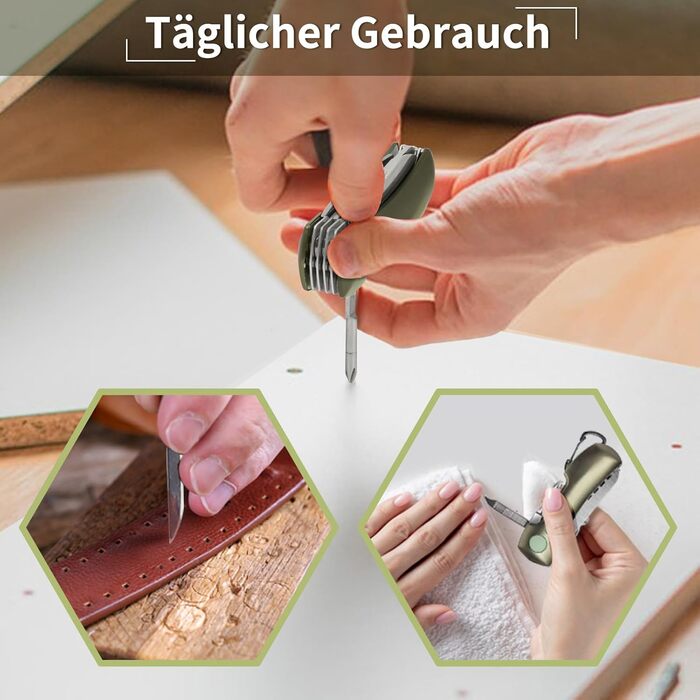 Швейцарський мультитул Victorinox - ніж-мультиінструмент з 15 функціями для кемпінгу та надзвичайних ситуацій (Champagne Green)