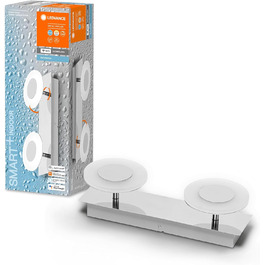 LEDVANCE Smart LED Bathroom Lamp white, 1200LM, 3000-6500K, 300mm x 70mm, IP44, Orbis Bath bathroom fixture with Wifi technology, dimmable, controllable via app and voice assistants (Chrome, 30cm, Round)