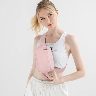 Гірчична поясна сумка для жінок та чоловіків з натуральної вовни та нейлону. Спортивна, для бігу, подорожей, з регульованим ремінцем та блискавкою. Містка для телефону та інших речей.