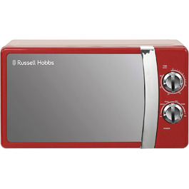 Мікрохвильова піч Russell Hobbs RHMM701R, 17 л, 700 Вт, червона