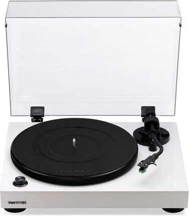 Програвач вінілу Fluance RT81 Elite High Fidelity з картриджем Audio Technica AT95E, чорний (глянцевий). Вбудований фонокоректор, ремінний привід, MDF корпус.