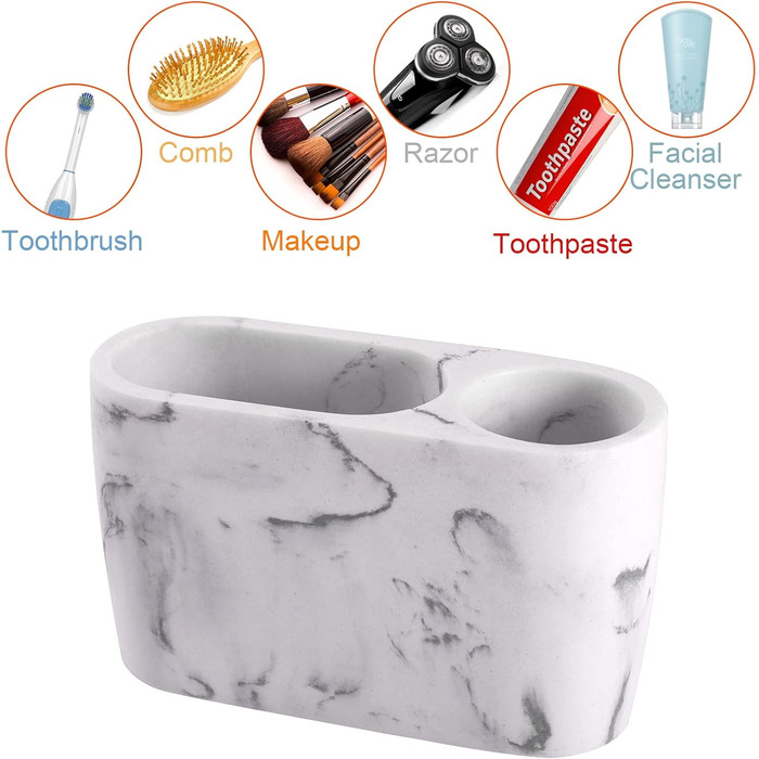 Bathroom toothbrush holder, toothpaste holder, stand, bathroom organizer for toothbrushes, makeup brush holder