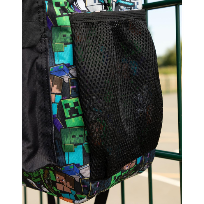 Рюкзак Minecraft для хлопчиків: ігровий рюкзак з принтом Creeper, Zombie, Skeleton, Enderman та Cave Spider | для школи, подорожей, геймінгу