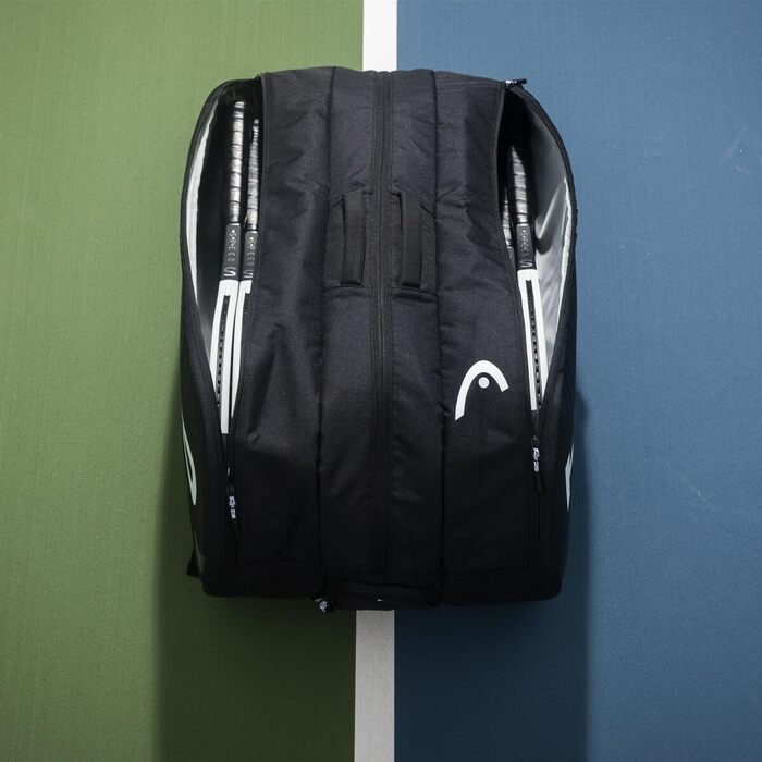 Сумка для ракет HEAD Tour Racquet Bag XL чорного та білого кольорів