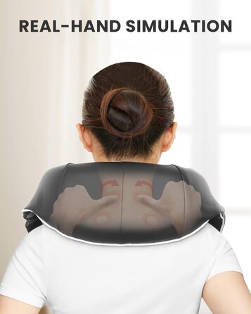 Масажер для ніг RENPHO з підігрівом, електричний, Shiatsu, роликовий, компресійний, для фасціїту, розслаблення м'язів та підошв (RF-SNM060)