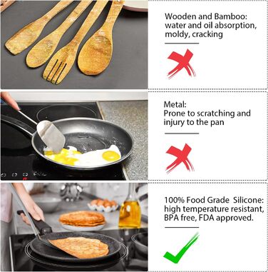 Kitchen Helper Set of 4 - (Turner, Ladle, Slotted Spoon, Spaghetti Spoon) kitchen utensils, plastic Turner, Ladle, Skimmer, Spaghetti Spoon, kitchen helpers