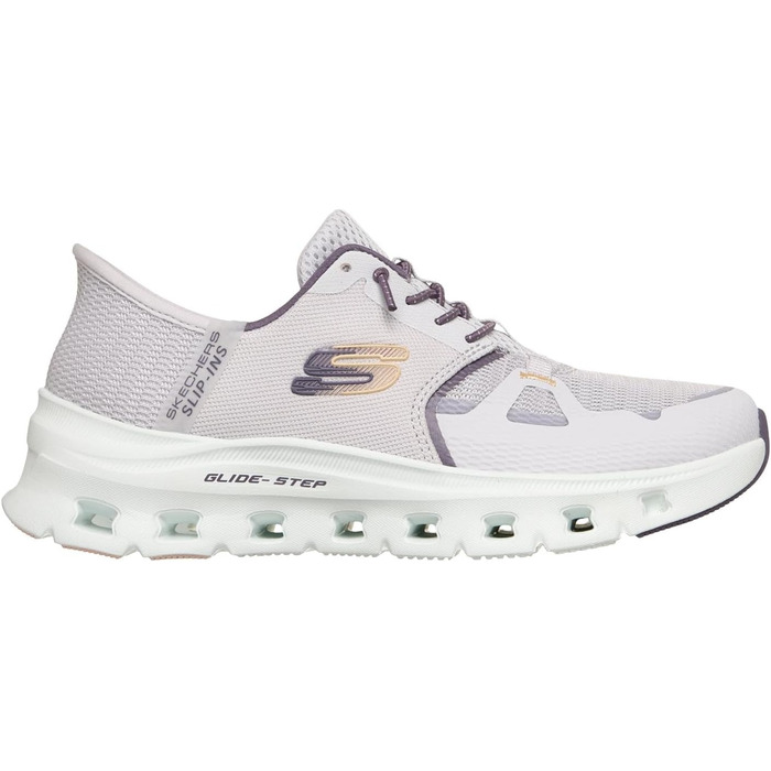 Кросівки Skechers Glide-Step Vibey Hands Free Slip-ins для жінок (38.5 EU, фіолетовий сітчастий верх)