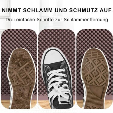 Килимок для підлоги Fowooyeen з силікону, 43 x 76 см, коричневий, для дому та вулиці, миючий, не слизький