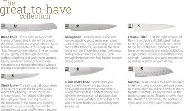 Японський кухонний ніж KAI Shun Classic Santoku 14 см, дамаск, 32 шари, VG-MAX, 61 HRC, пакка, Японія