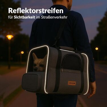 Транспортна переноска для котів до 20 кг, складна, з сонце- та дощовим дахом, плечовим ременем, мискою, дихаюча, комфортна, з обертовим матрацом, сіра