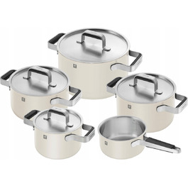 Набір керамічних каструль ZWILLING PURE Stay-Cool, колір слонова кістка (ECRU)