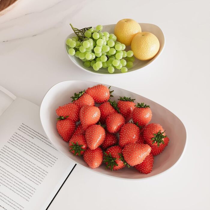 Трьох'ярусна фруктова тарілка Acliys з кераміки (золото) – для зберігання фруктів, овочів, снеків та десертів