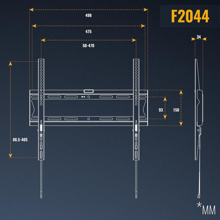 Настінне кріплення для телевізора RICOO F2044 32-55