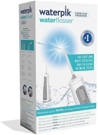 Waterpik Cordless Freedom Waterflosser: бездротовий ірigator для порожнини рота, білий (WF-03EU010)