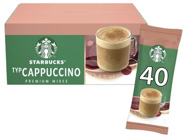 Розчинна кава Starbucks Premium Medium Roast, 100% арабіка, м'який та збалансований смак, 50 стіків по 2.3г