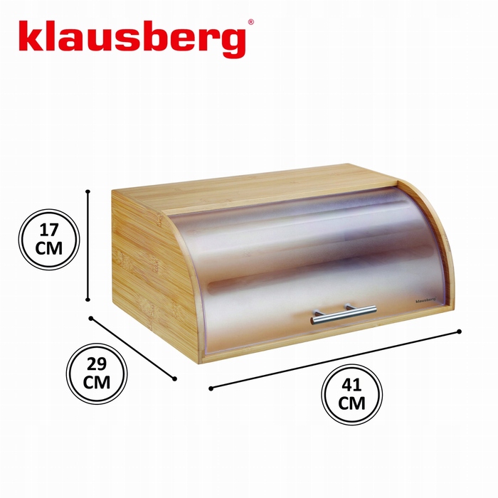Односекційний хлібниця Klausberg, бамбук, коричневий
