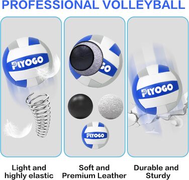 Волейбольна сітка PLYOGO для вулиці: професійний комплект з регульованими алюмінієвими стовпами та анти-провисаючою конструкцією