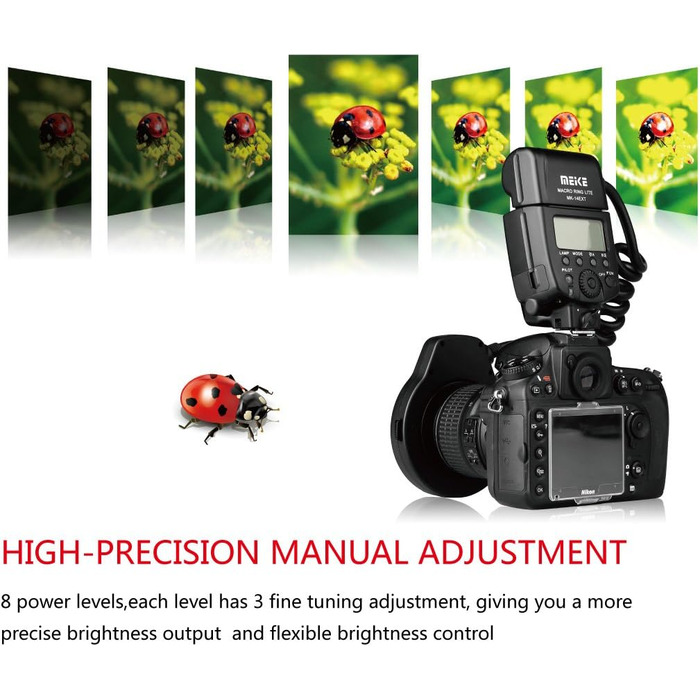 Кольцевий світловий прилад Meike MK-14EXT-N з LED AF Assist для камер Nikon DSLR