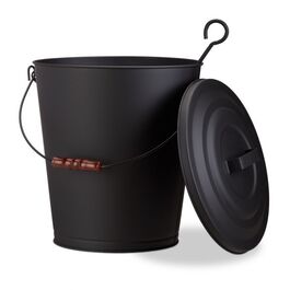 Relaxdays Ash Bucket with Lid made of Steel
