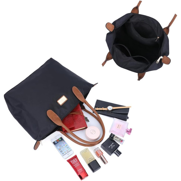 Сумка-шопер Gallantry Paris зі шкіряним ефектом, чорна. Жіноча сумка через плече та на руку