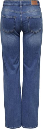 Жіночі джинси прямого крою ONLY Blush, сині, L/34L, середньої посадки