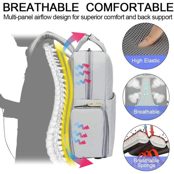 CADeN Рюкзак для камери: водонепроникний, антикрадійний, відділення для ноутбука 15.6'', для DSLR Canon, Nikon, Sony