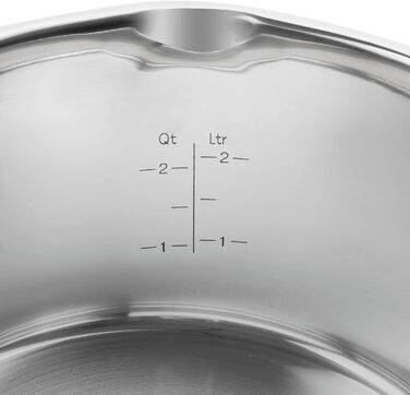 Набір каструль ZWILLING Simplify 5 предметів з кришкою-ситом, скляною кришкою, індукційне дно, нержавіюча сталь, срібно-чорний