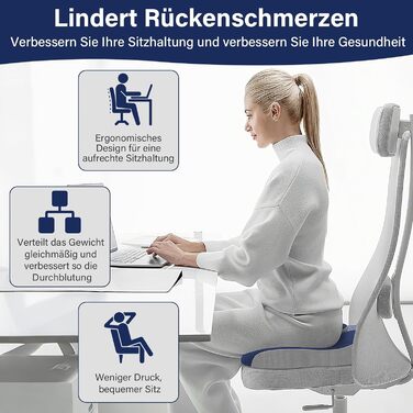 Ортопедична подушка для сидіння Juspota: комфорт та підтримка для офісу та авто