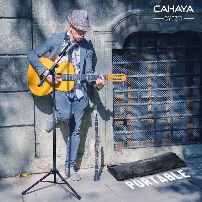 Підставка для мікрофона 2-в-1 з кабелями та сумкою, CY0311 – для вокалу, сцени, конференцій та презентацій