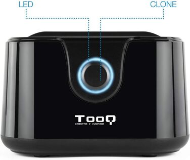 Док-станція TooQ TQDS-802B з двома SATA роз'ємами для 2.5/3.5