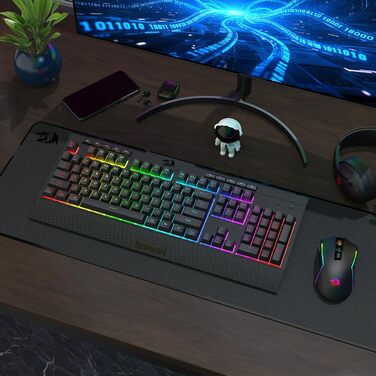 Redragon K628 Tri-Mode Механічна Клавіатура та Миша, RGB, 8000 DPI, S151 PRO