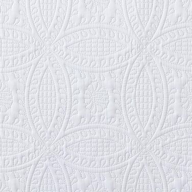 Комплект декоративних покривал Chezmoi Collection Austin (3 шт., Queen, білий)
