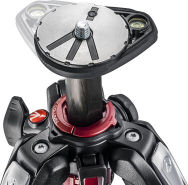 Штатив Manfrotto MT190CXPRO4 з вуглецевого волокна - 4-секційний для фото та відео, чорний/антрацит