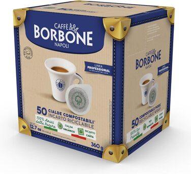 Кава в пружних подушках (pads) Caffé Borbone 4 x 50 шт, 44 мм: асорті (чорна, синя, червона, золота)