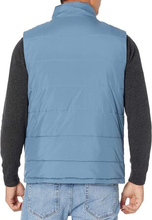Чоловіча жилетка Amazon Essentials з утеплювачем та флісовою підкладкою (L, світло-блакитна)
