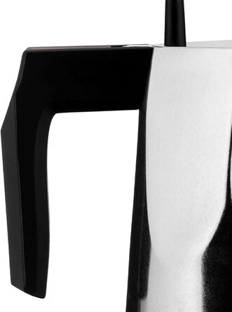 Кавомашина еспресо Alessi Ossidiana MT18/3 B з алюмінію, 3 чашки