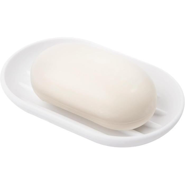 Seifenschale Umbra Touch, овальна, з Soft Touch покриттям, біла, 14 x 9 x 2 см