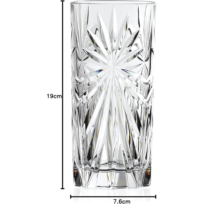 Набір з 6 келихів для шампанського/просекко RCR, 160 мл, кришталево-прозорі, стійкі до миття в посудомийній машині, для весілля/день народження