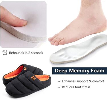 Чоловічі халапи RockDove з піною та пухом, розмір 44/45 EU, колір Pirol