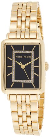 Жіночий годинник-браслет Anne Klein з блискітками, золотий з чорним циферблатом