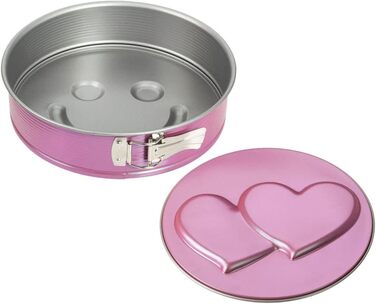 Форма для випічки Zenker Backform, серцеподібна, з антипригарним покриттям, рожева, 1 шт.
