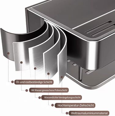 FOLAI Двосекційна кутова поличка для душу без свердління, 30 см, з нержавіючої сталі, сіра. Органайзер для ванної кімнати, швидка сушка, шампунь, тримач для душу.