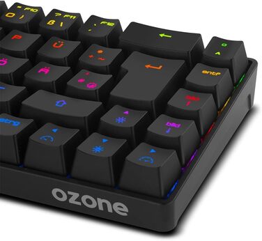 Ozone Gaming Gear Double TAP: Клавіатура та миша для геймінгу, напівмеханічна з RGB, сенсор Avago, 4000 DPI, USB