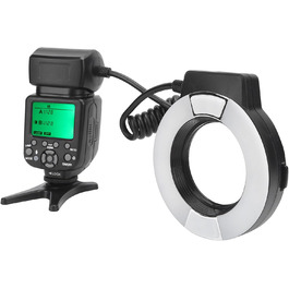 LED кільцева лампа Ringblitz з TTL та автофокусом для камер Nikon D7100, D7000, D5200, D5000, D3200, D3100, D90, D300S, D600