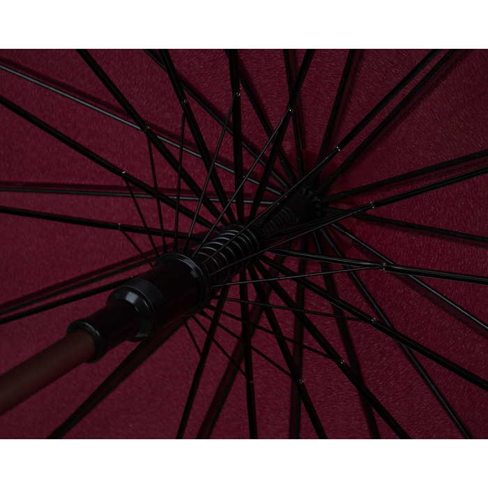 Парасолька Peterson XL, подовжена, червона (без чохла)