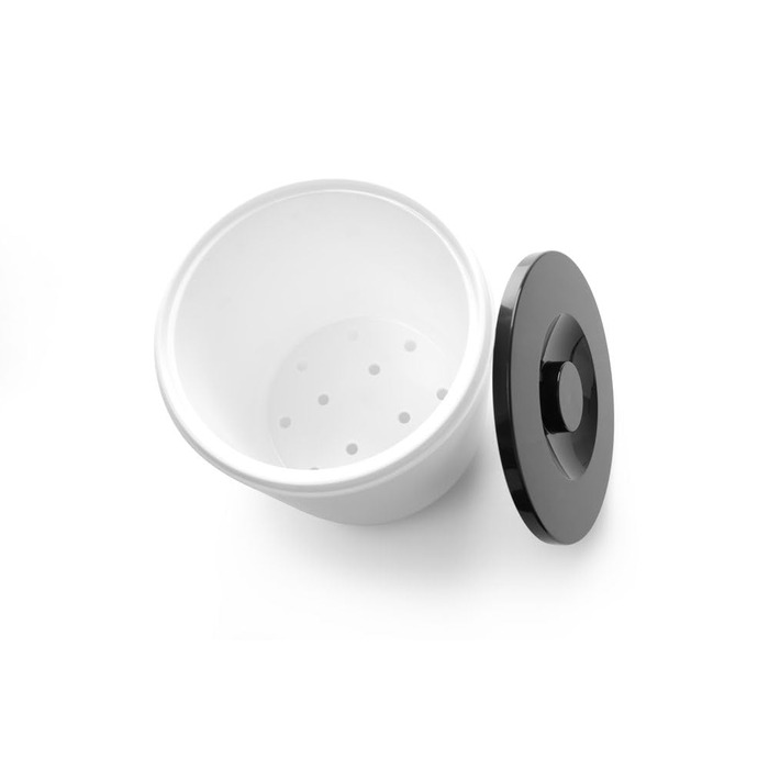 HENDI Ice Bucket, BarUp, Double-Walled, 5L, ø190x(H) 200mm, Polystyrene, White, Black
