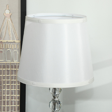HOMCOM Table Lamp LED Desk Lamp USB Rechargeable, Crystal Nightstand Lamp, Lamp Base E27, for Living Room Bedroom, Glass, Silver 23 x 23 x 45 cm | Aosom